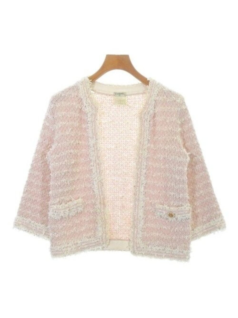 Chanel Collarless Jacket Pink